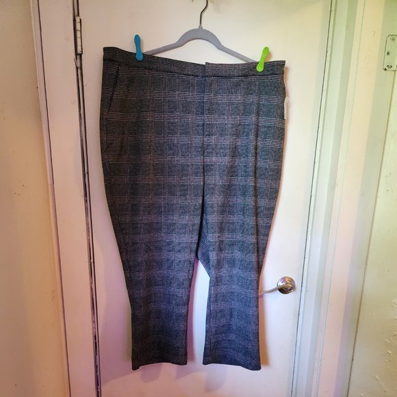 ModCloth Cropped Plaid Trousers Sz 20W NWT - Picture 3 of 10